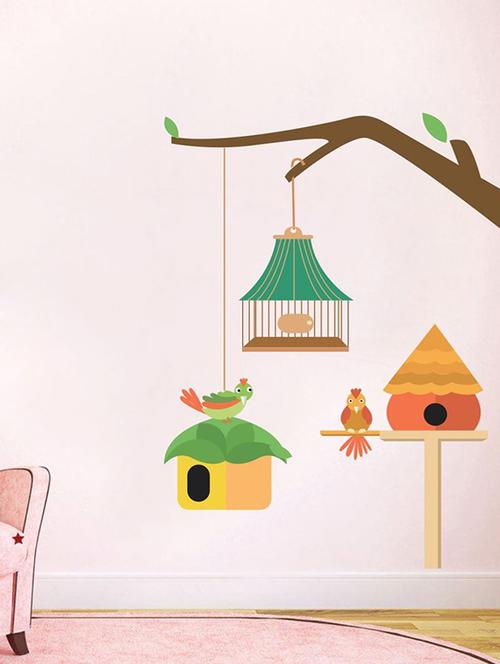 impression wall bird home wall sticker - 13601138 - Very Small Image - 1