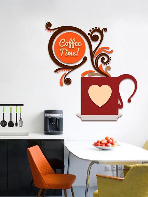 impression wall coffee time wall sticker - 13601153 - Very Small Image - 1