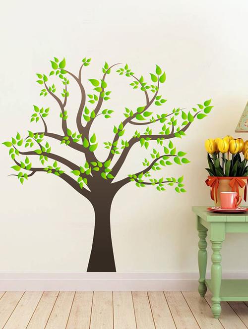 impression wall beautiful tree wall sticker - 13601165 - Very Small Image - 1