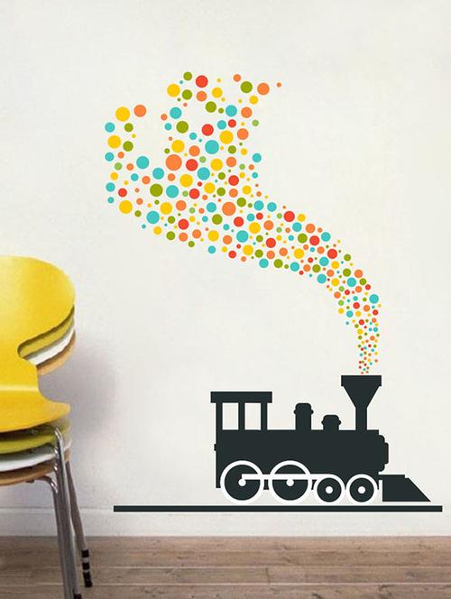 impression wall train wall sticker - 13601185 - Very Small Image - 1