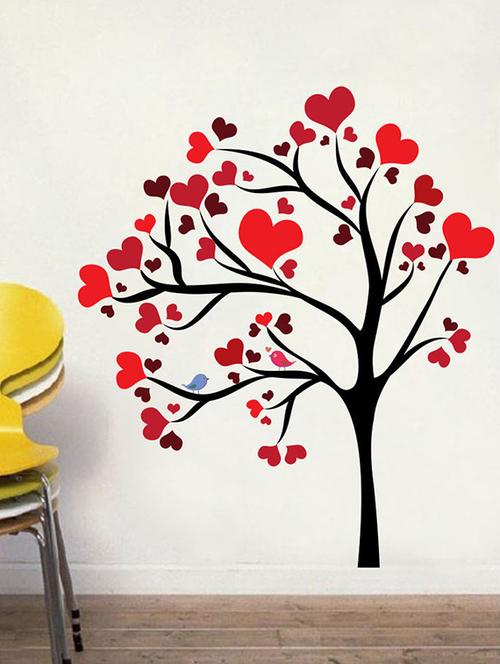 impression wall heart tree wall sticker - 13601206 - Very Small Image - 1
