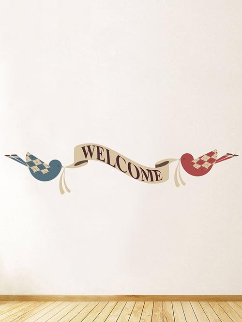 impression wall welcome sign wall sticker - 13601260 - Very Small Image - 1