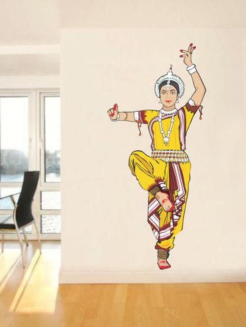 impression wall dancing girl wall sticker - 13601278 - Very Small Image - 1
