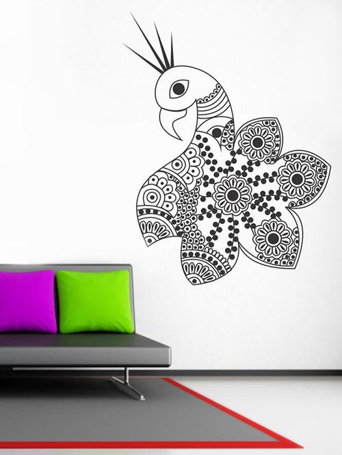 impression wall peacock art wall sticker - 13601288 - Very Small Image - 1
