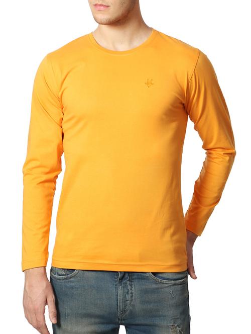 yellow cotton t-shirt - 13602803 - Very Small Image - 1
