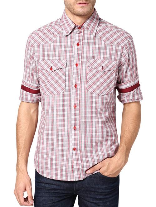 brown cotton casual shirt - 13605658 - Very Small Image - 1