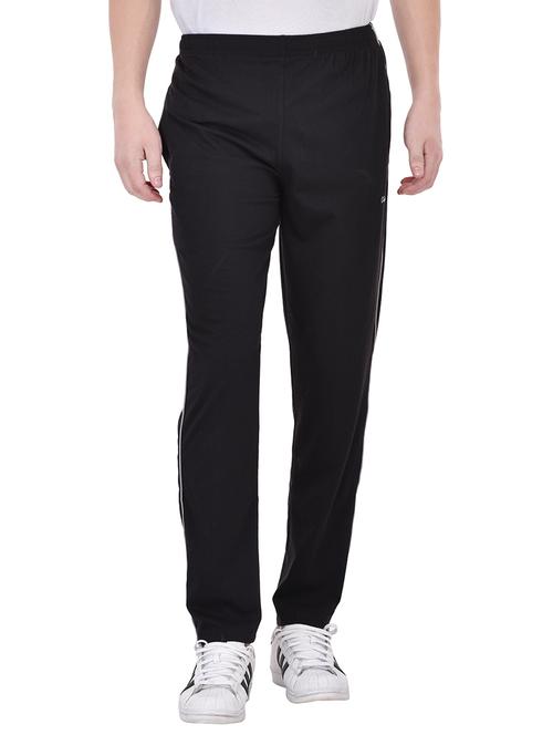 black cotton full length track pant - 13607051 - Very Small Image - 1