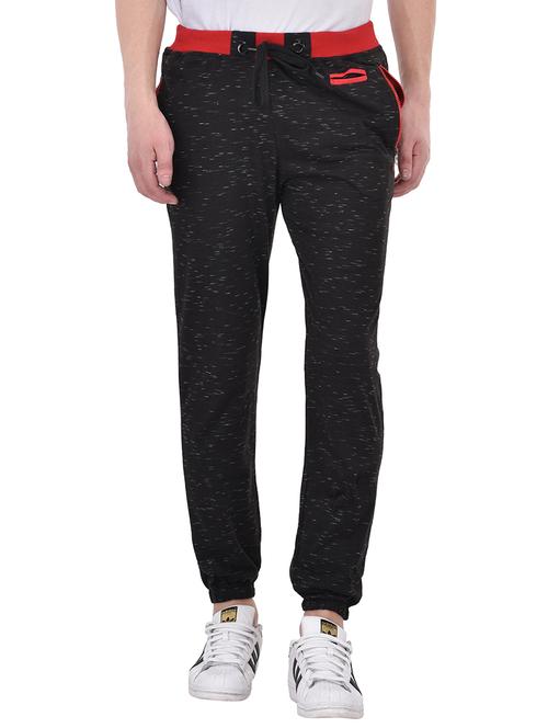 black cotton full length track pant - 13607054 - Very Small Image - 1