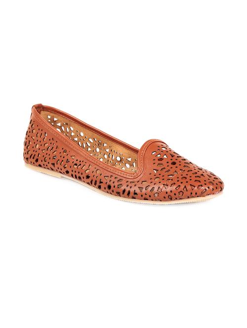 brown synthetic slip on ballerina - 13607554 - Very Small Image - 1