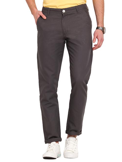 brown cotton chinos casual trouser - 13648450 - Very Small Image - 1