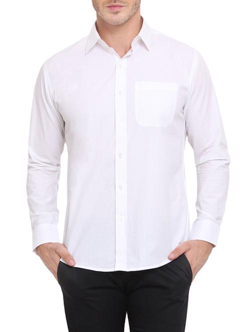 white cotton casual shirt - 13648899 - Very Small Image - 1