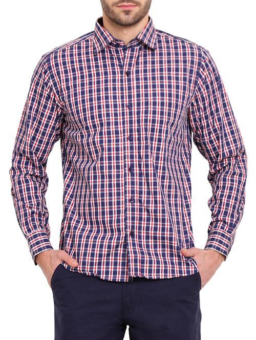 blue cotton casual shirt - 13648907 - Very Small Image - 1