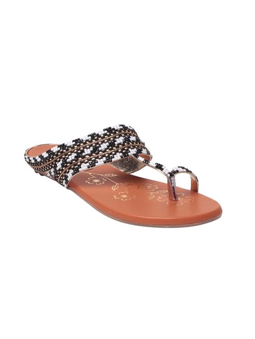 black one toe sandal - 13650920 - Very Small Image - 1