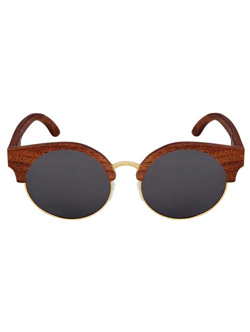 tocca di legno amadore charcoal cat eyed wooden sunglasses - 13651041 - Very Small Image - 1
