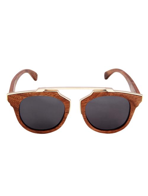 tocca di legno oro charcoal retro wooden sunglasses - 13651059 - Very Small Image - 1