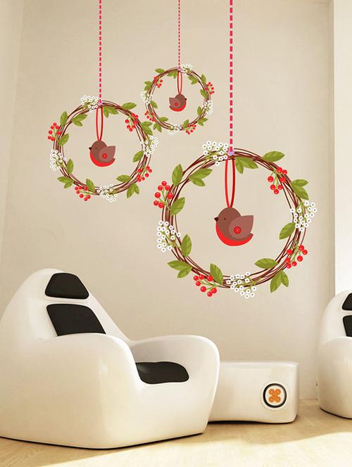 impression wall hanging floral design wall sticker - 13653832 - Very Small Image - 1