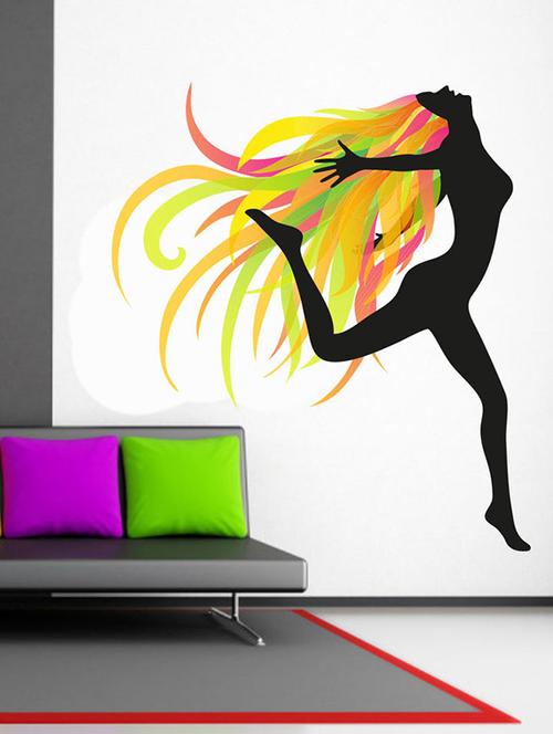 impression wall freedom girl wall sticker - 13653836 - Very Small Image - 1