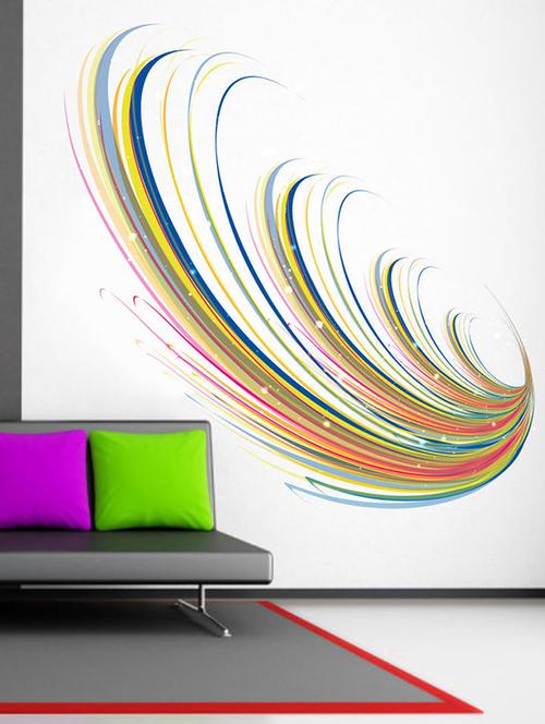 impression wall rainbow art wall sticker - 13653841 - Very Small Image - 1
