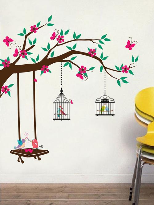 impression wall beautiful nature and cages wall sticker - 13653849 - Very Small Image - 1