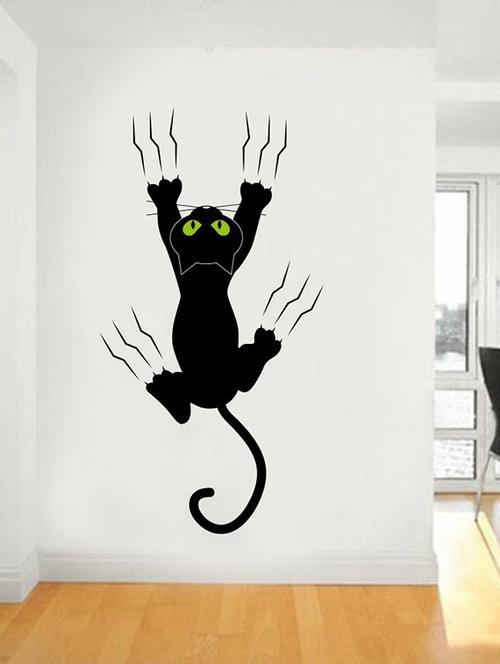 impression wall cat on wall wall sticker - 13653869 - Very Small Image - 1