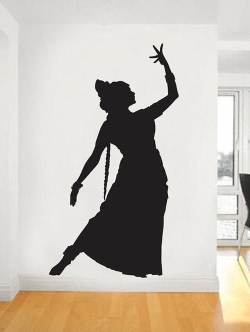 impression wall indian dancing art wall sticker - 13653878 - Very Small Image - 1