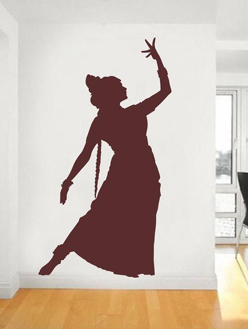impression wall indian dancing art wall sticker - 13653879 - Very Small Image - 1