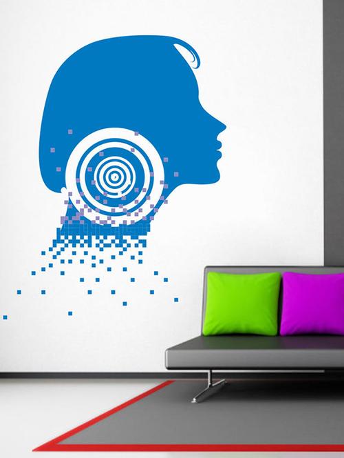 impression wall girl wall art wall sticker - 13653884 - Very Small Image - 1