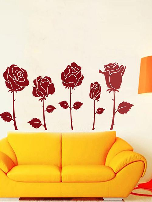 impression wall roses wall sticker - 13653888 - Very Small Image - 1