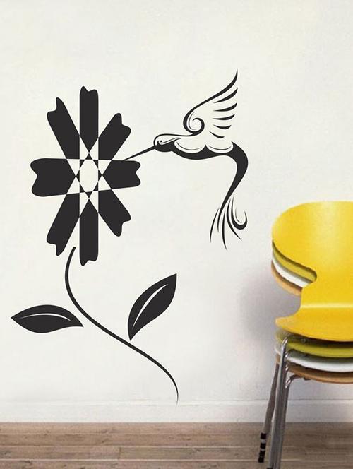 impression wall flower bird art wall sticker - 13653889 - Very Small Image - 1