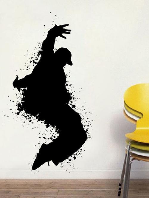 impression wall dancing boy wall sticker - 13653900 - Very Small Image - 1