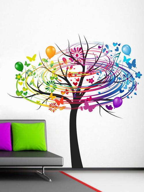 impression wall creative tree art wall sticker - 13653909 - Very Small Image - 1