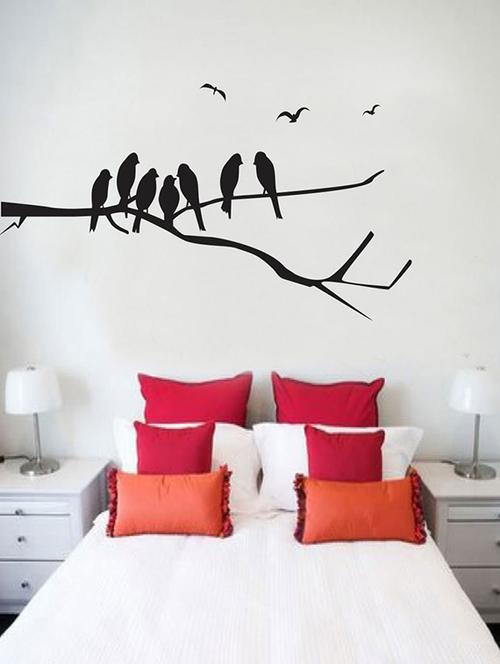 impression wall branch and birds wall sticker - 13653917 - Very Small Image - 1
