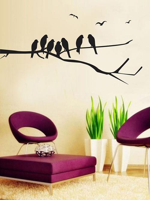 impression wall branch and birds wall sticker - 13653919 - Very Small Image - 1