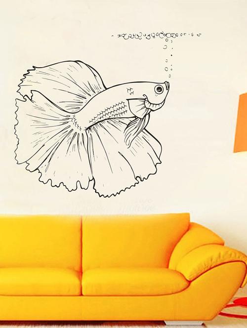 impression wall fighter fish wall sticker - 13653921 - Very Small Image - 1