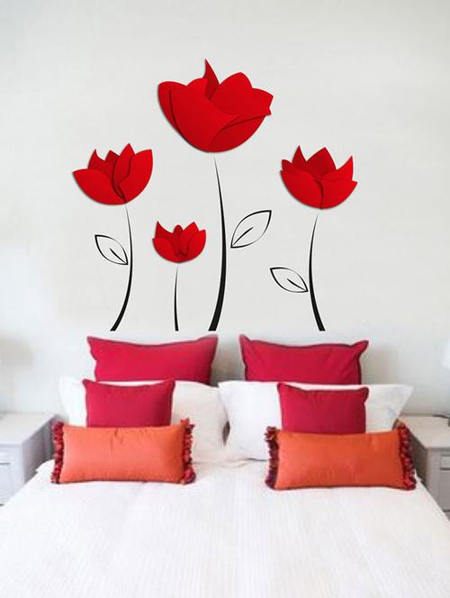 impression wall awesome flowers wall sticker - 13653937 - Very Small Image - 1