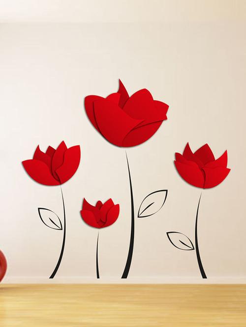 impression wall flowers wall sticker - 13653965 - Very Small Image - 1