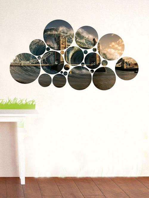 impression wall circle art wall sticker - 13653989 - Very Small Image - 1