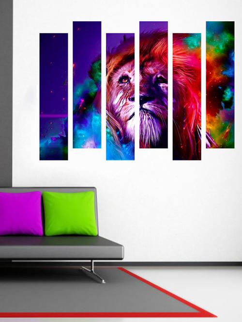impression wall rainbow lion art wall sticker - 13653999 - Very Small Image - 1