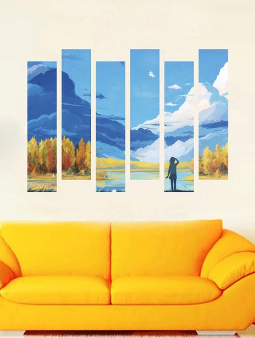 impression wall nature art wall sticker - 13654006 - Very Small Image - 1