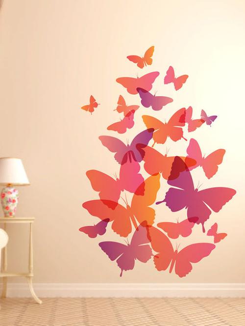 impression wall butterfly art wall sticker - 13654013 - Very Small Image - 1