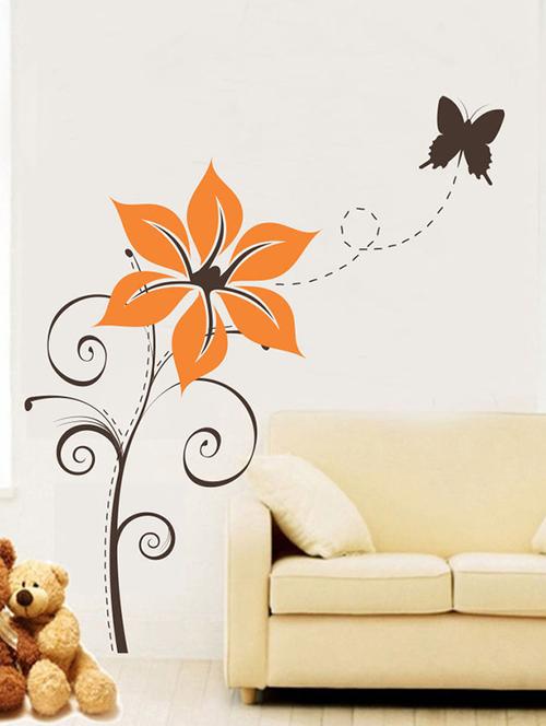 impression wall flower wall sticker - 13654023 - Very Small Image - 1