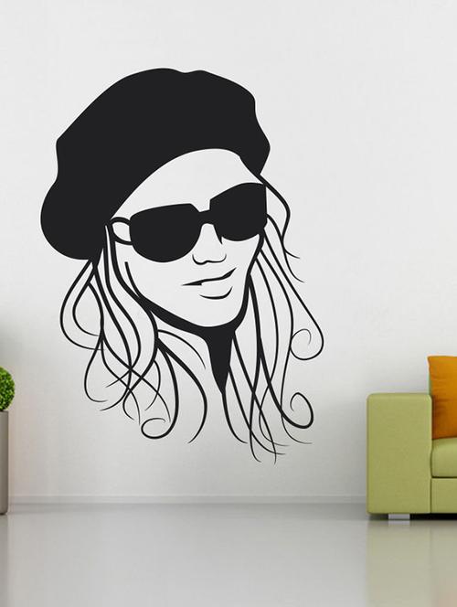 impression wall girl art wall sticker - 13654033 - Very Small Image - 1