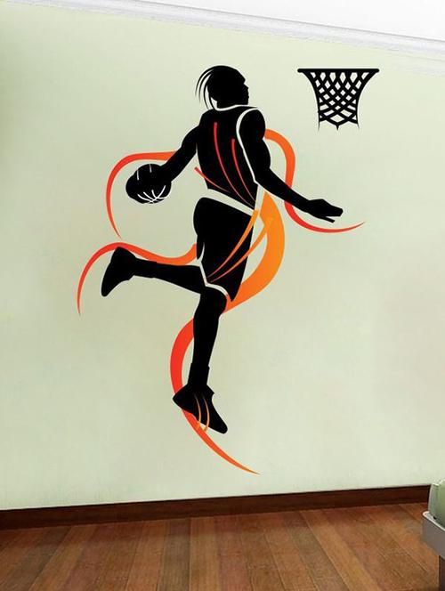 impression wall basket boy wall sticker - 13654120 - Very Small Image - 1