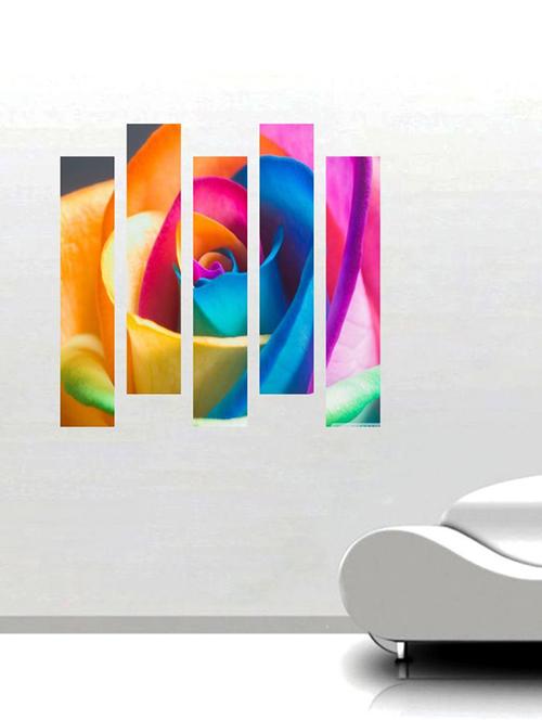 impression wall colorful flower wall sticker - 13654139 - Very Small Image - 1