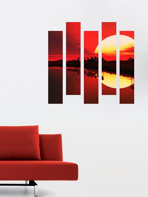 impression wall evening view wall sticker - 13654173 - Very Small Image - 1