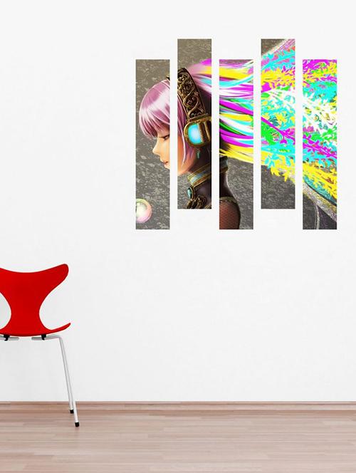 impression wall creative girl wall sticker - 13654213 - Very Small Image - 1