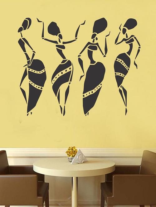 impression wall retro girls wall sticker - 13654232 - Very Small Image - 1