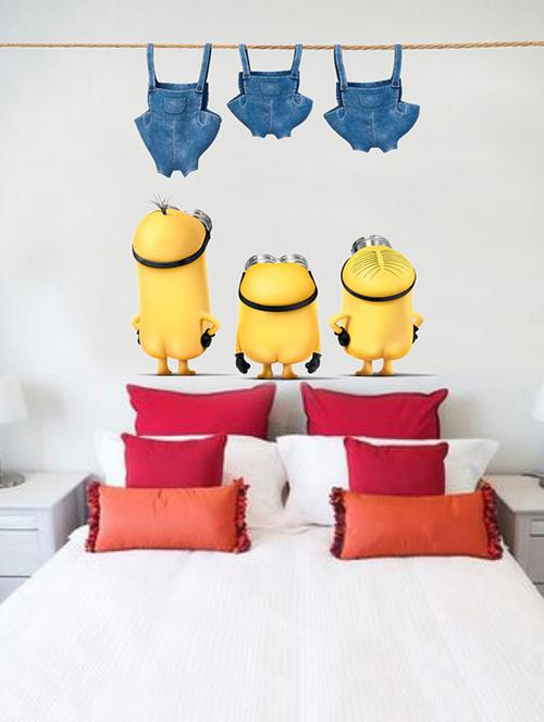 impression wall minions n clothes wall sticker - 13654267 - Very Small Image - 1