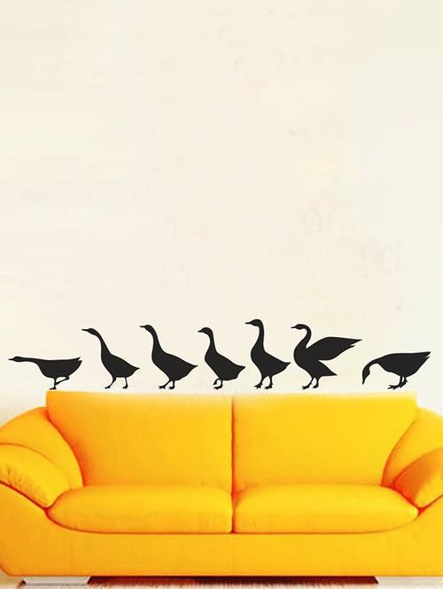 impression wall birds in a row wall sticker - 13654278 - Very Small Image - 1