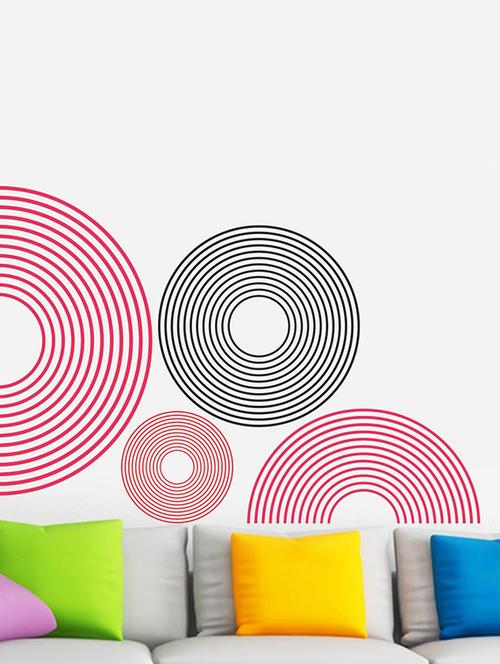 impression wall abstract circles wall sticker - 13654310 - Very Small Image - 1